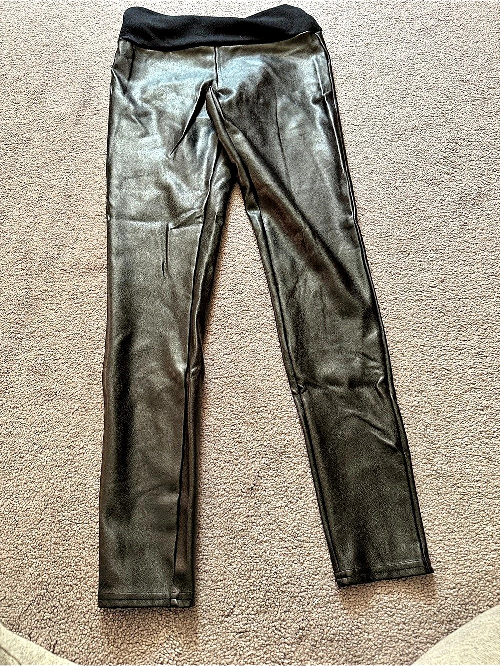 Spanx Faux Leather Leggings Black